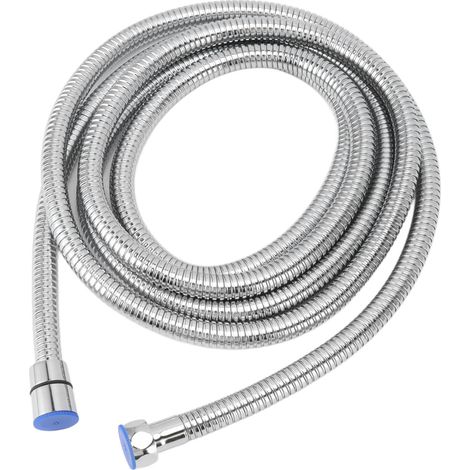 Flexible de douche de 118 pouces (3 m) en acier inoxydable, antidéflagrant, utilisable en eau chaude et froide, extra long, pour salle de bain. (1/5)