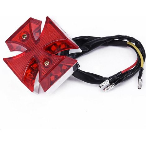 Universelle LED-Rückleuchte für Motocross-Motorräder, Kennzeichenbeleuchtung und Bremslicht für Dirtbikes (1/5)