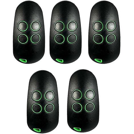 Lot de 5 télécommandes de porte de garage TOPD4REN 806TS-0290 double fréquence 433,92 MHz et 868,35 MHz. Émetteur portatif pour portail. (1/5)