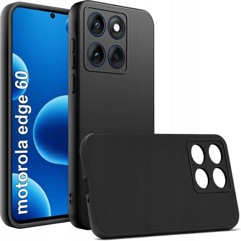 Étui fin en silicone noir mat pour Motorola Edge 60  60 Fusion (1/5)