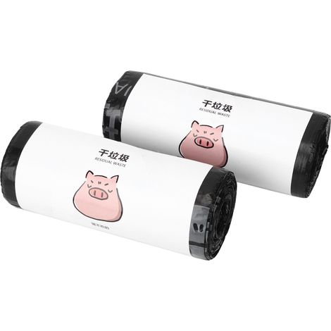 2 Rouleaux Sacs Poubelle Jetables Type Gilet Portable Sacs Déchets Ménagers (1/5)