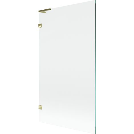 Mexen Lunar L Duschwand 1-flügelig 100 x 150 cm, transparent, gold - 897L-100-000-50-00 (1/5)