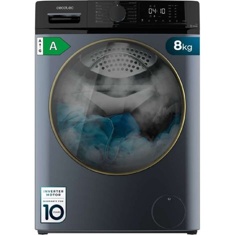 Cecotec Lavadora de carga frontal Bolero DressCode 8610 Inverter Ice Blue A