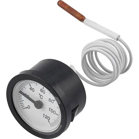 Kapillarthermometer mit Sensor zur Messung der Temperatur von Gasen, Flüssigkeiten und Dampf 0-120 °C (1/5)