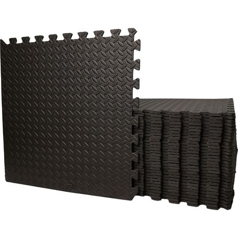 Samuel Alexander 16 Piece EVA Foam Floor Protective Floor Tiles / Mats 60x60cm For Gyms, Garages, Camping, Kids Play Matting, Hot Tub Flooring Mats And Much More Set Covers 5.76 sqm (62 sq ft) (1/5)