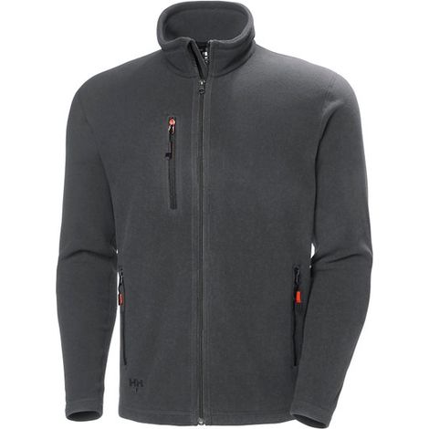 Jacke Oxford, Fleece, Gr. S, grau (1/4)