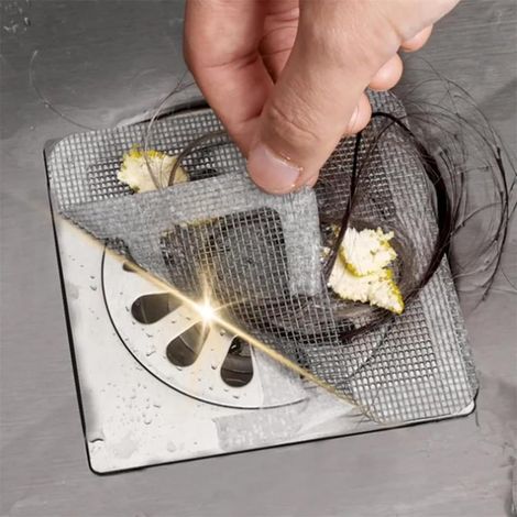 Paquete de 50 pegatinas desechables para desagües y tuberías de ducha (1/5)