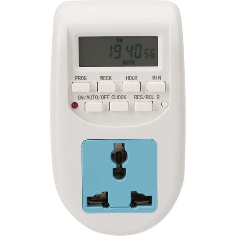 Jeffergarden Minuteur de prise électrique, interrupteur de minuterie portable, durable et précis, multifonctionnel pour de multiples scénarios (1/5)