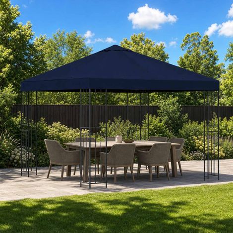 Teenpull – Pavillon 3 x 3 m Blau Polyester und Stahl 190 gsm (1/5)