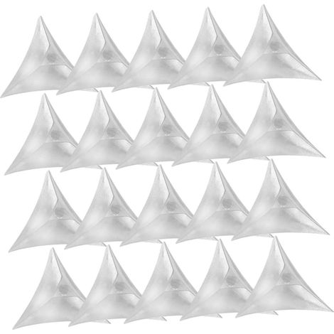 200 protège-coins pour meubles - transparent - triangulaire (1/5)