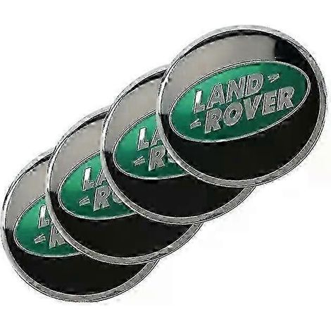 Lot de 4 autocollants de 56 mm pour enjoliveurs de roue de voiture, compatibles avec Land Rover, Range Rover Sport, Evoque, Discovery 3, 4 et 5, Freelander. (1/4)