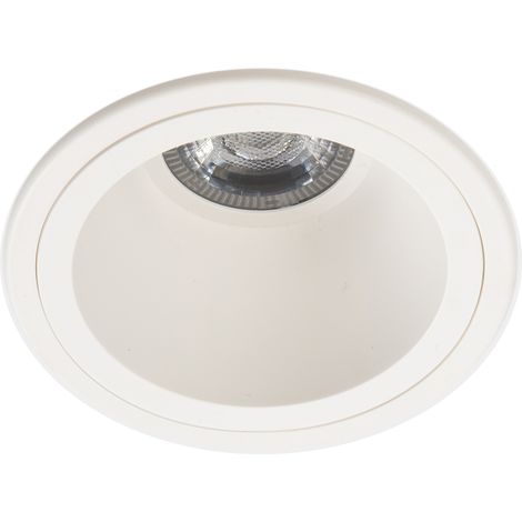 LedsC4 Lite - LED-Einbaustrahler LED 8.4W und 529lm mit Warmweiß 3000K. Durchmesser 8.8cm. Gehäuse aus Grafeno. Innenbereich IP54. Farbe Weiß