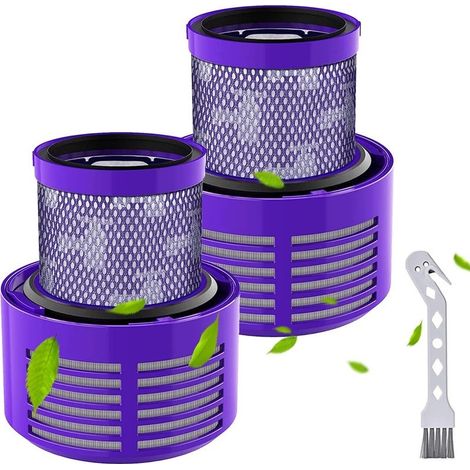 Lot de 2 filtres de rechange pour aspirateur Dyson V10 SV12 Réutilisable V10 Filtre pour Dyson Aspirateur V10 SV12 Lavable Cyclone Animal Absolute Batterie Numéro de pièce DY-969082-01 (1/5)