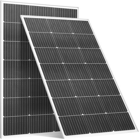 Panneau Solaire 100W Monocristallin 2Pièces, Efficacité 23%, Cadre Aluminium, IP65, MC4, pour Caravane Bateau Camping-Car Toit Plat Hors-Réseau (1/5)