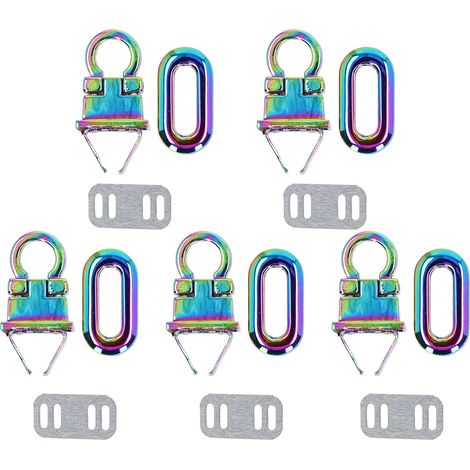 5 Pièces Cadenas à Coque Alliage Zinc Coloré Oval avec Verrouillage Flip pour Valises (1/5)