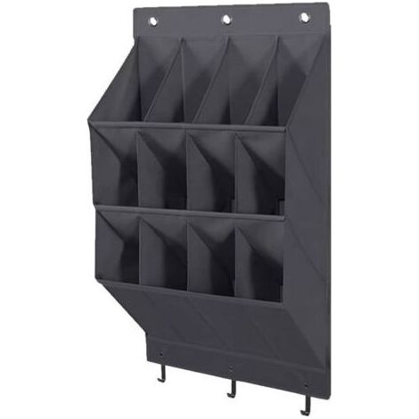 Organisateur de chaussures à suspendre sur la porte, organisateur de chaussures à suspendre pour placard avec 12 grandes poches profondes, étagère à chaussures suspendue pour rangement de chau (1/5)