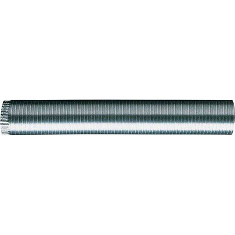 6 x TUBO FLESSIBILE ESTENSIBILE ALLUMINIO NAT. D 18 CM