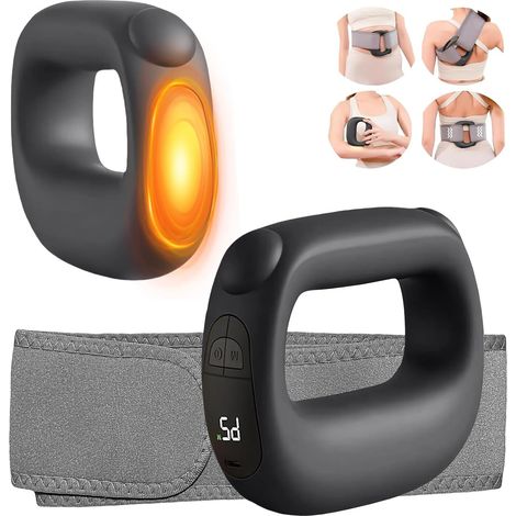 Pistola massaggiante muscolare a impulsi per tessuti profondi: con funzione riscaldante - intensità e velocità regolabili - super silenziosa - supporto per la ricarica USB-C - portatile (1/5)