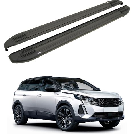 TURTLE kompatibel mit Peugeot 5008 (T87) 2017-2024 Trittbrett Brillant Schwarz