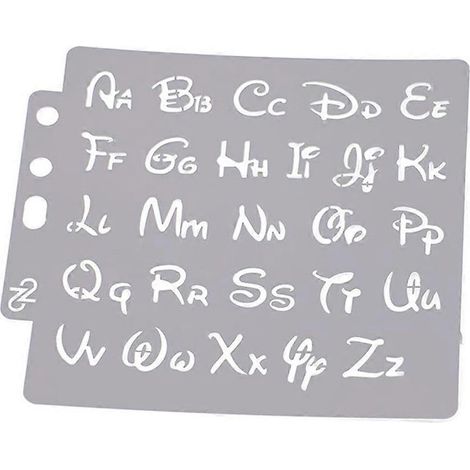 Pochoir Alphabet en Bois pour Peinture Murale, Tissu et Rocher DIY (1/4)