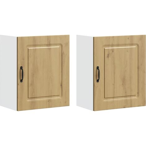 Maison Exclusive - Pensili da cucina 2 pz Kalmar in Legno Multistrato Rovere Artigianale