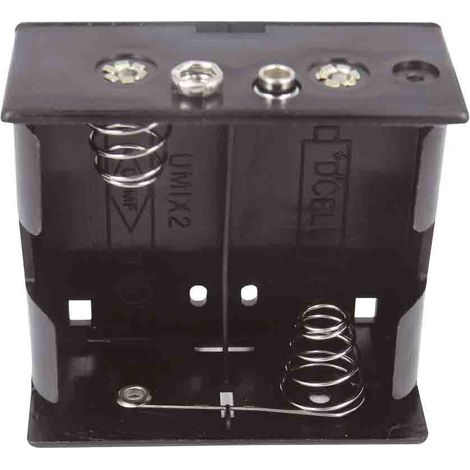 Porte-pile 2 x RS PRO D, raccordement Montage rapide ( Prix pour 1 )