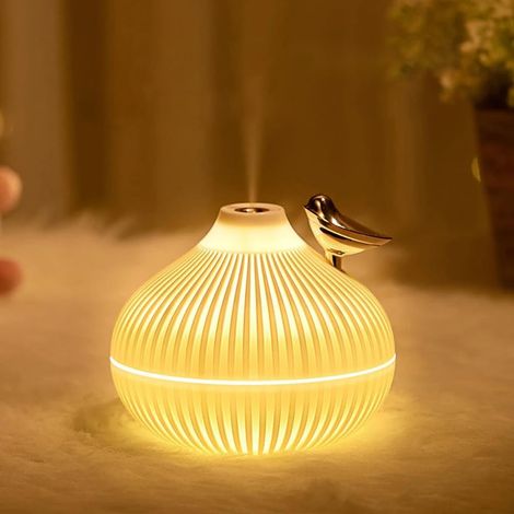 Humidificateur d’Air USB Mini – Silencieux avec LED 3 Couleurs, Diffuseur de Brume pour Chambre, Bureau et Pièce Climatisée (1/5)