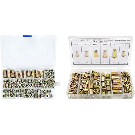 Kit d outils pour écrous à sertir métriques de 120 pièces (1/5)