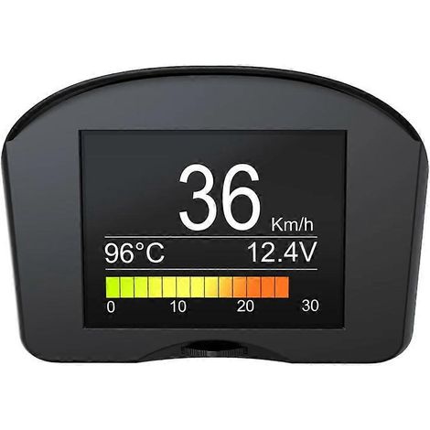 X50 Plus Universelles OBD Smart Digitalmeter Drehzahlmesser Wassertemperaturanzeige für Autos mit Multifunktionsalarm (1/5)