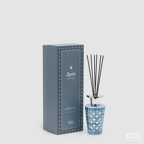 EDG Enzo De Gasperi Profumatore Bottiglia Agadir 300 Ml H 17,5 Cm D 9 Cm Foresta Nera (1/5)