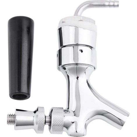 Stelo per rubinetto della birra con gomito, tubo in ottone da 1-2/5''X3/16''.