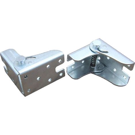 Support pliant autobloquant pour pieds pliants, plan de travail pliant, table de cuisine pliante (2 argent) (1/4)
