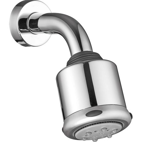 Pomme de douche 14005 – Bras en laiton – Pommeau Ø 76 mm avec 21 trous – Système Easy-Clean pour tartre – Installation simple 1/2 'G – Damast