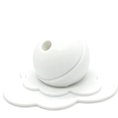 2 Pièces Support Apple Pencil en forme de sucette fondue - Support de stylet créatif et porte-stylo, rangement de bureau - Cadeau idéal pour la Saint-Valentin, Noël, anniversaire Couleur blanche (1/5)