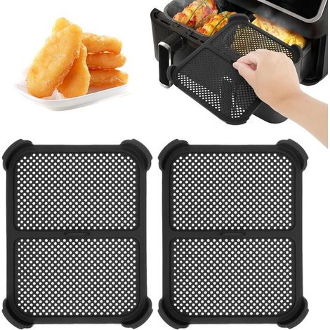 protectores antisalpicaduras,material de silicona,protección contra el polvo para freidora de aire,protector antisalpicaduras,21 × 16 × 1,5 cm
