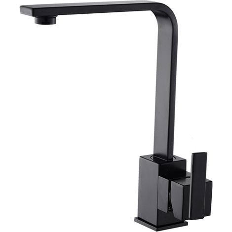 Grifo monomando Andorra en color negro mate 28,8 cm(alto) 21 cm(largo) (1/2)