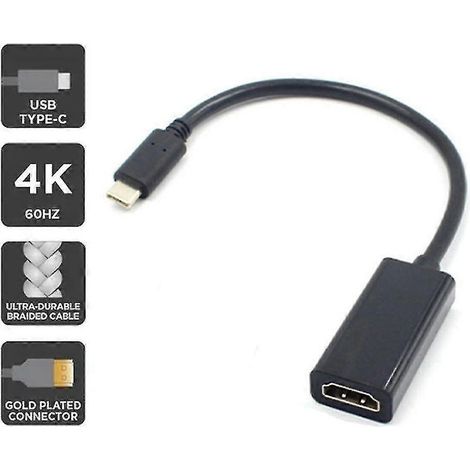 Compatible avec les câbles USB-C vers HDMI pour téléviseurs, adaptateurs AV, téléphones portables, tablettes et téléviseurs HD. (1/5)