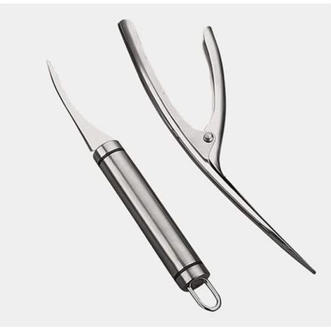 Éplucheur De Crevettes, Shrimp Peeling,2 Outils D\'épluchage De Crevettes, Outil D\'épluchage De Crevettes, Passe Au Lave(argent) (1/4)