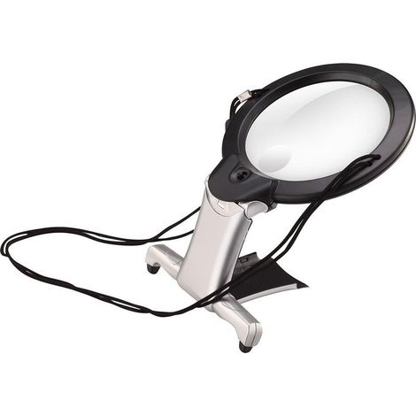 Reading Magnifier, Illuminated Magnifier, Hands Free Magnifier, Large LED Magnifying Glass, Illuminated Lenses for Seniors (1/5)