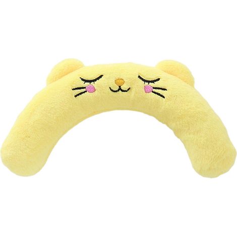 BB Sound Pet Pillow - U Shaped Neck Support pour Cats chiens – Jaune (1/5)