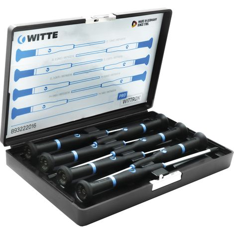 Witte 89323 Wittron Set tournevis Torx 5-15 avec coffret antichoc plastique 7 pièces
