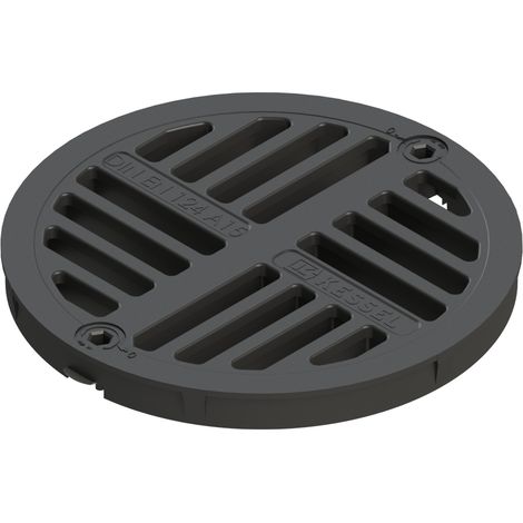 KESSEL Grille à fentes - ronde, d: 218 mm, plastique, 27173