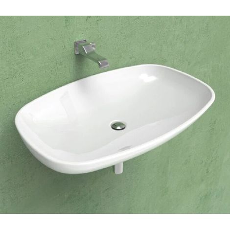FLAMINIA - NUDA LAVABO 85 CM. SOSPESO O DA APPOGGIO BIANCO SENZA TROPPOPIENO 5080