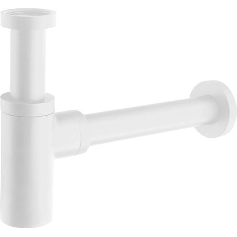 Sapho - Waschtischsiphon 1 1/4, Ablauf 32 mm, rund, weiß matt SI514 (1/2)
