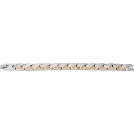 Bracelet magnétique en acier titane pour homme, thérapie magnétique anti-douleur, design simple et élégant (1/5)