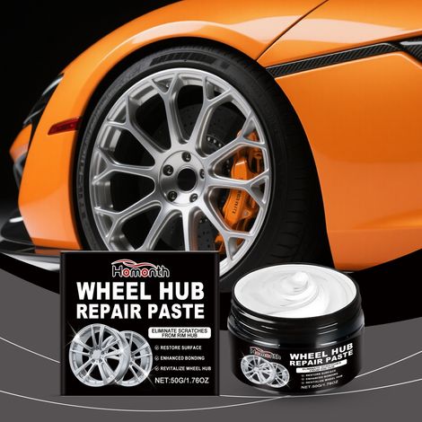 Felgenpflegecreme zur Kratzerbeseitigung, Reparatur, Abnutzung, Rostbeseitigung, Kratzerabdeckung und Restaurierung von Autofelgen – 50 g -- BIEMMEDUE (1/5)