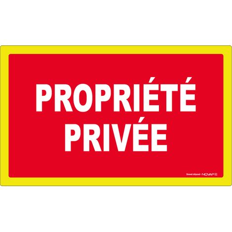 Adhésif Propriété privée - haute visibilité - 330x200mm - 4100630