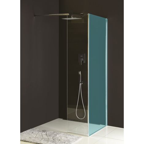 Polysan Modular Shower - Panneau de douche fixe MS2, 60 cm, à droite, pour installation sur la paroi de douche MS2, verre transparent MS2B-60R