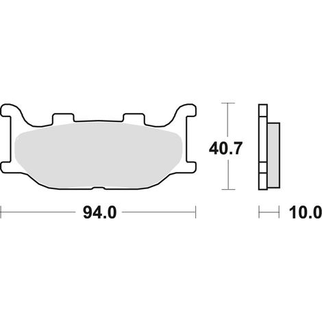 TRW ZF Bremsbeläge KH199 Bio Yamaha XV / XVS Virago 125 97-04, FZ6 04-10, XJ6 09-16, MT-03 06-14, XVS 1100 / 1300 99-16, Vorderachse