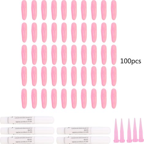 100 Protège-griffes Chat PVC Souple Taille M Rose Clair Accessoire Toilettage Anti-Rayures (1/5)